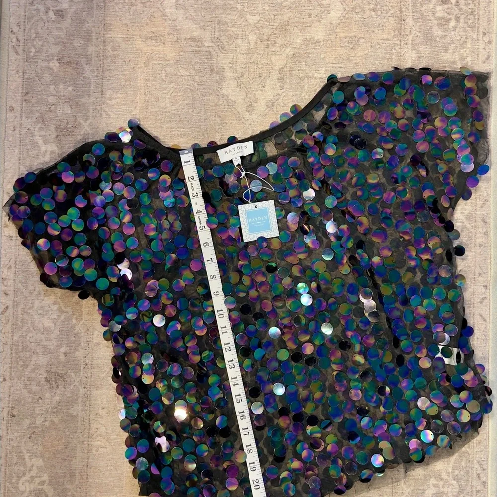 Sequin Black Top - Picture 3 of 4